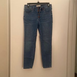 Madewell 9” mid rise skinny crop